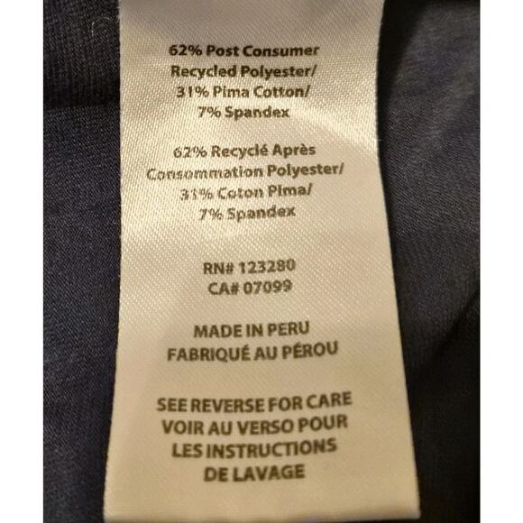 Travis Mathew Golf Polo Shirt Mens Stripe Stretch Blue Size XXL 2XL - Picture 6 of 8